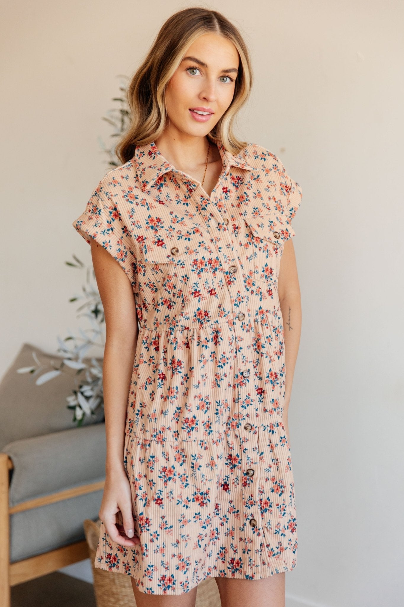 Anywhere You Go I'll Be Collared Dress - Loving God