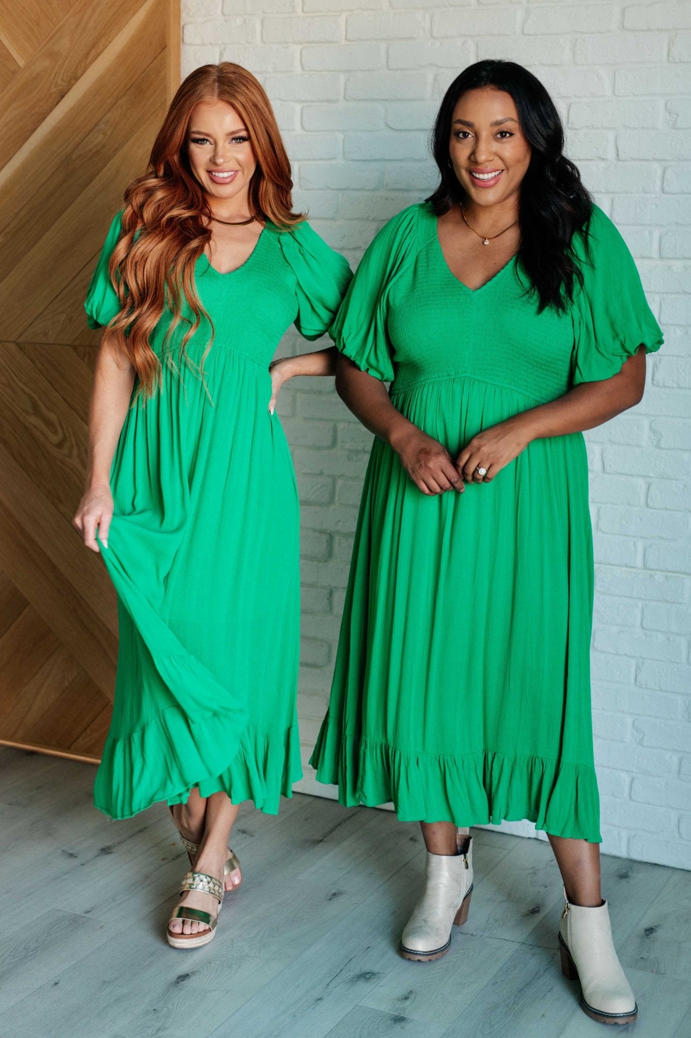 Catch a Cloud and Pin it Down Smocked Bodice Dress - Loving God