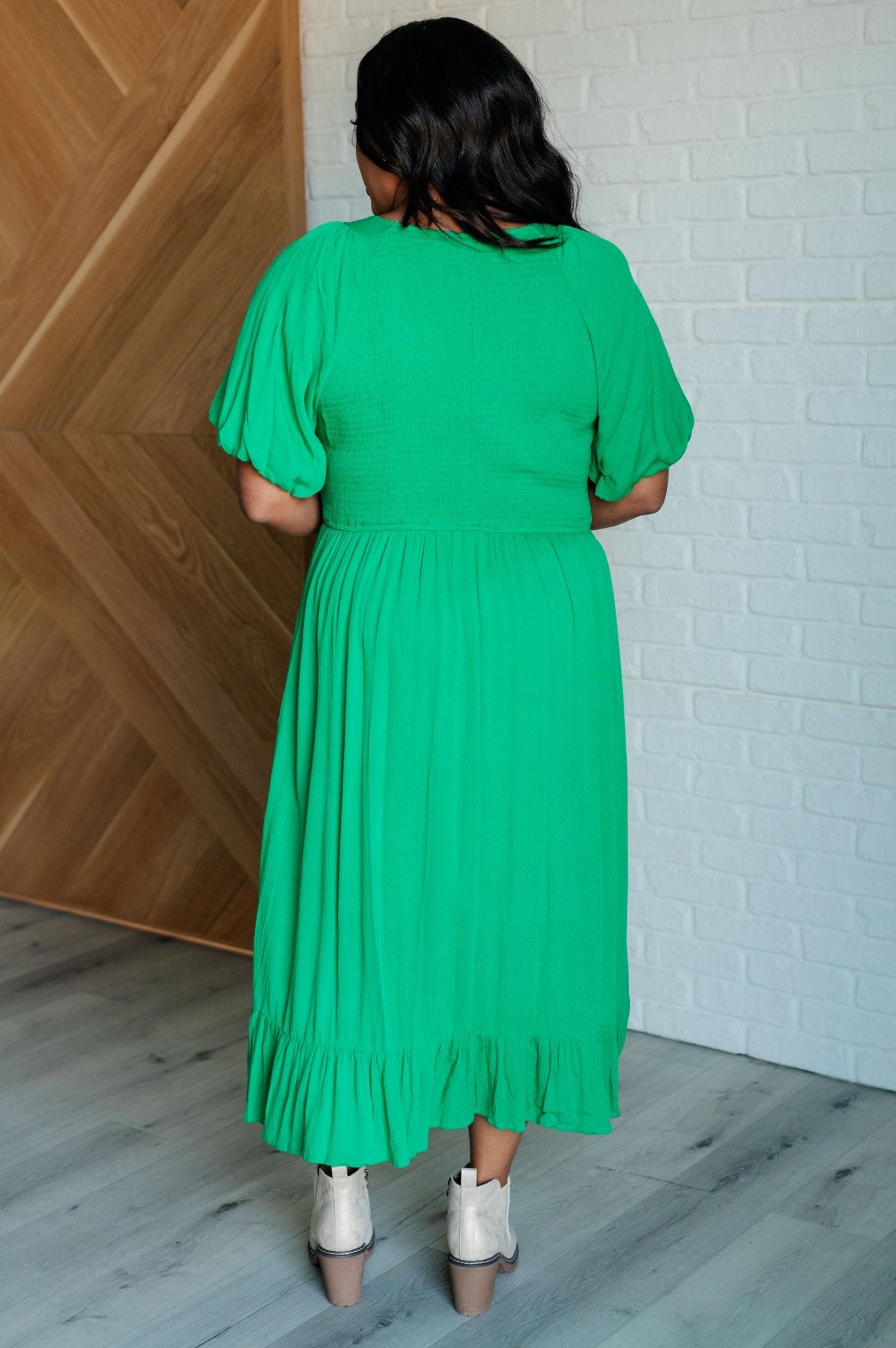Catch a Cloud and Pin it Down Smocked Bodice Dress - Loving God