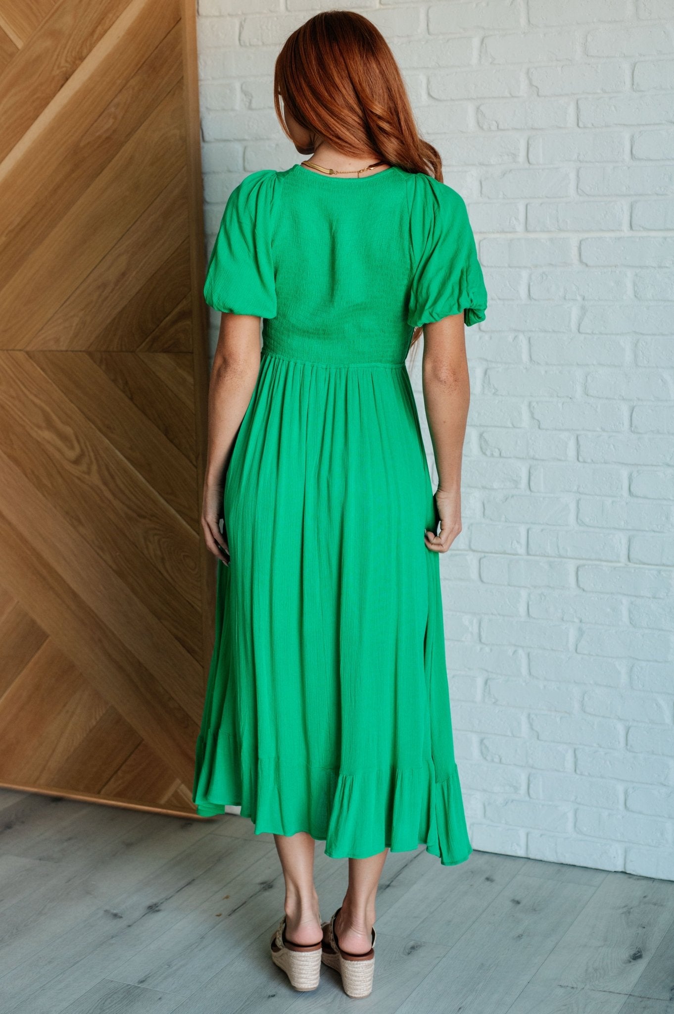 Catch a Cloud and Pin it Down Smocked Bodice Dress - Loving God