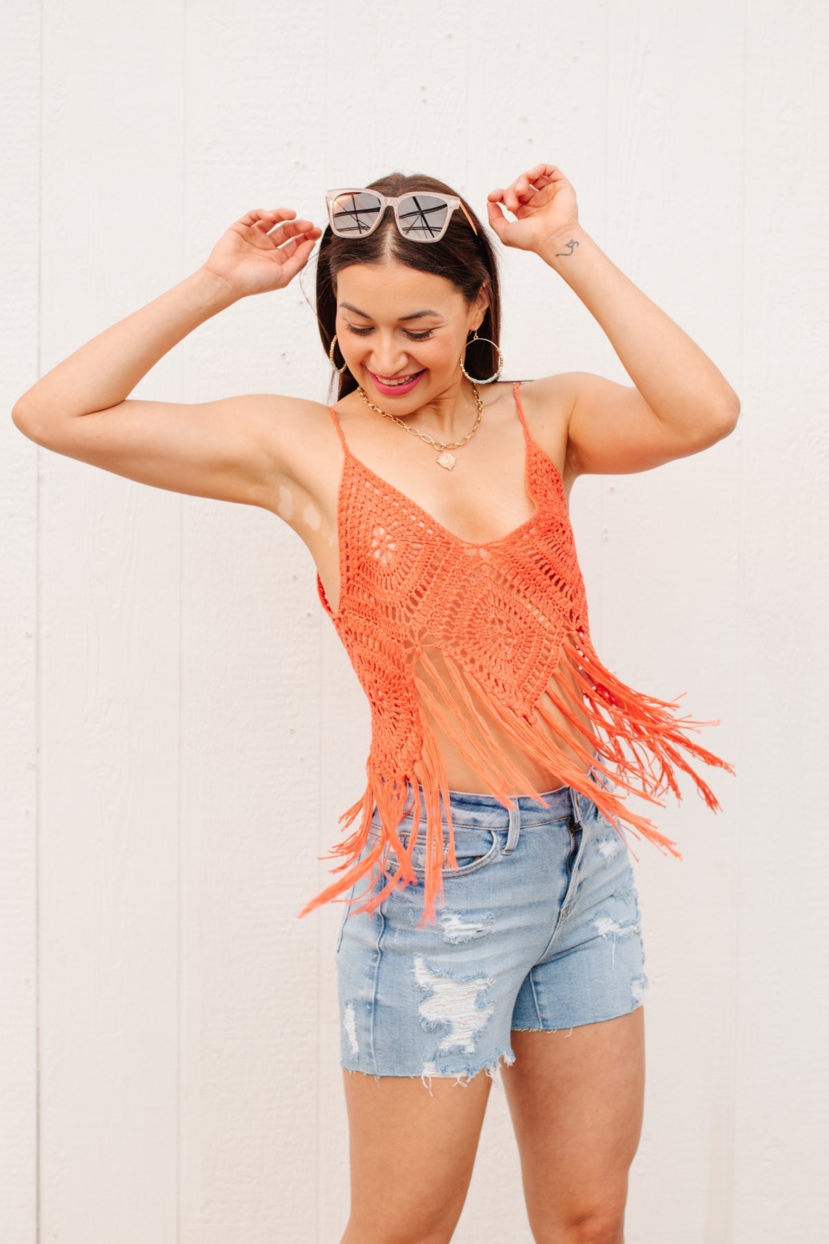 Festival Fringe Tank in Orange - Loving God