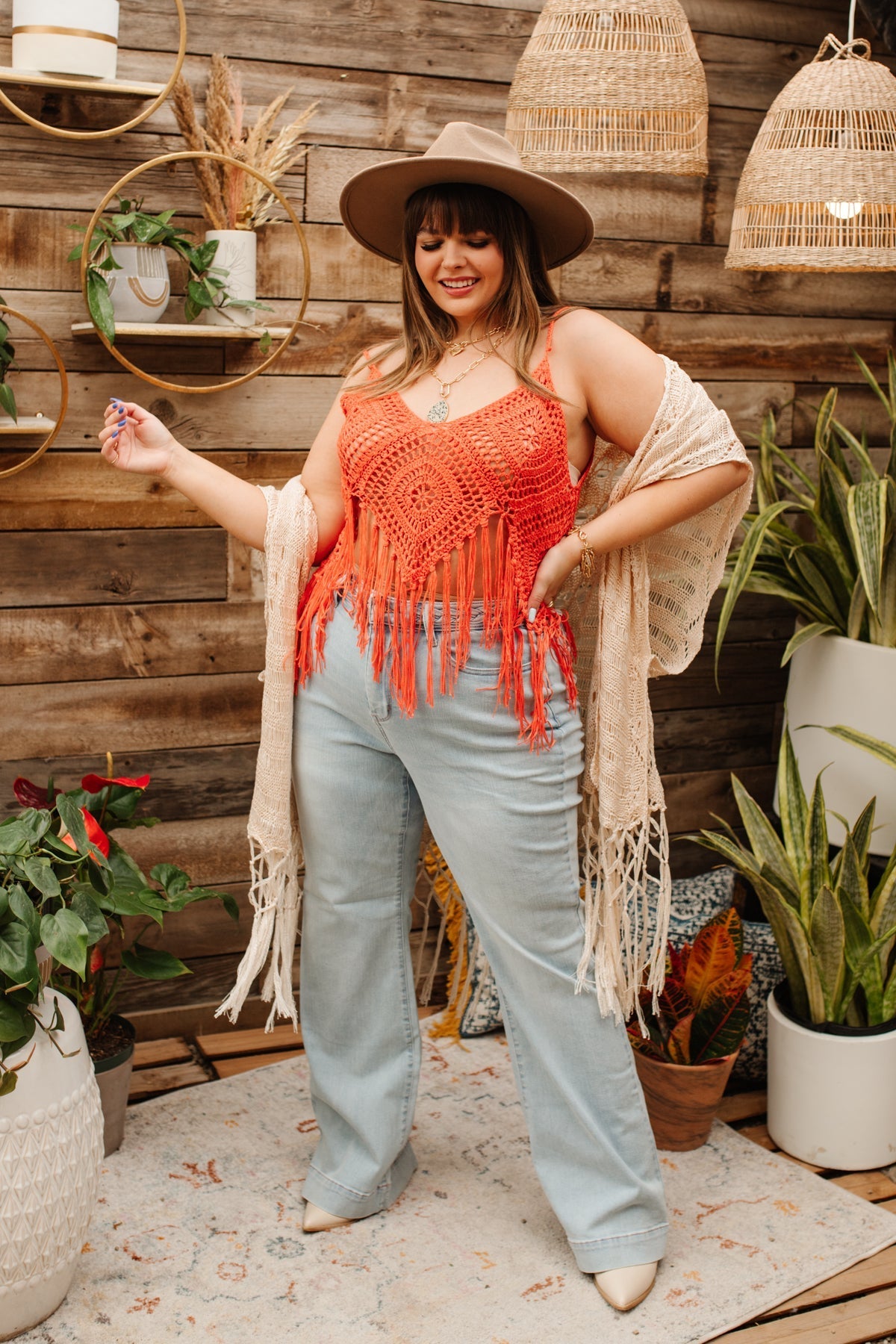 Festival Fringe Tank in Orange - Loving God