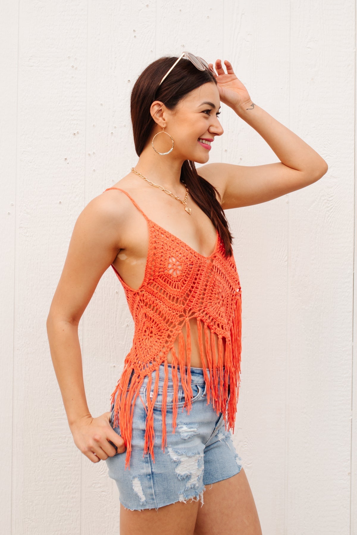 Festival Fringe Tank in Orange - Loving God