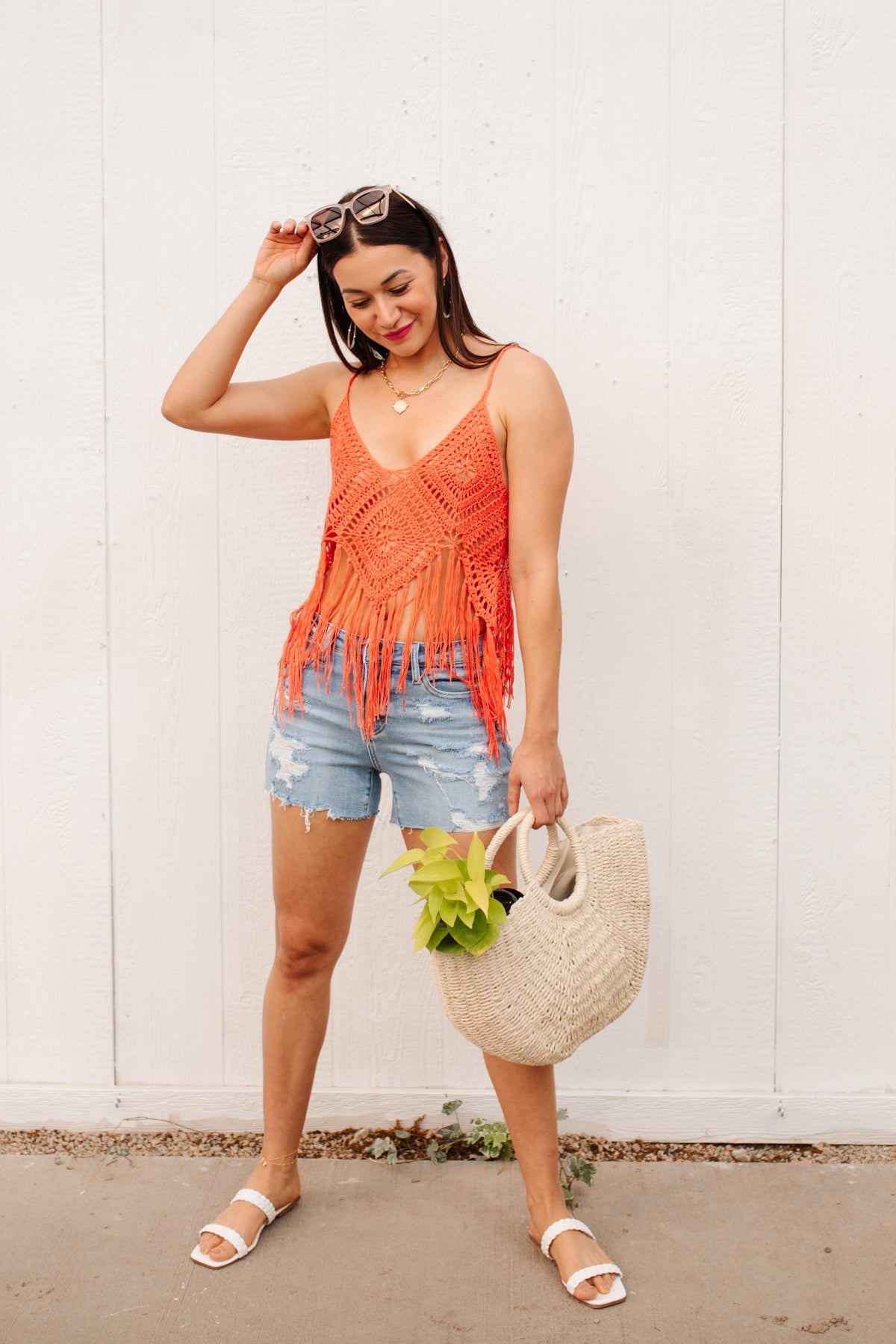Festival Fringe Tank in Orange - Loving God