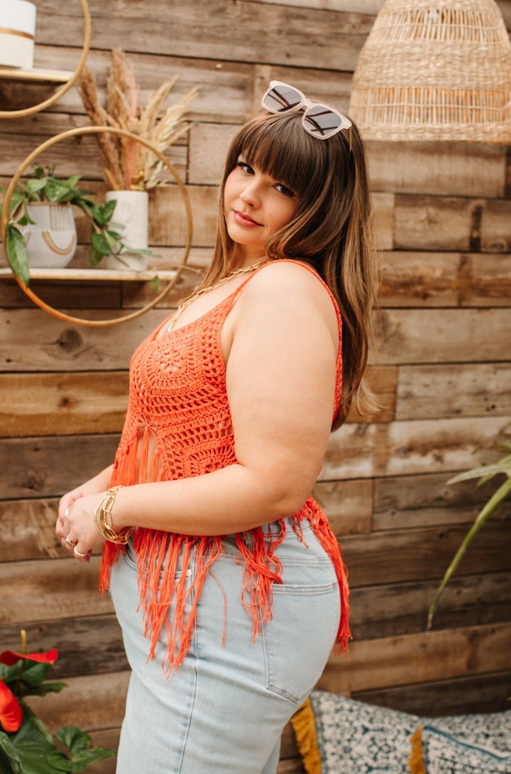 Festival Fringe Tank in Orange - Loving God