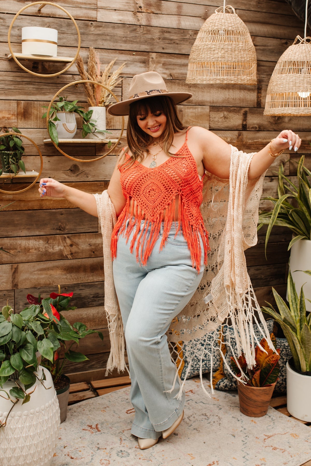 Festival Fringe Tank in Orange - Loving God
