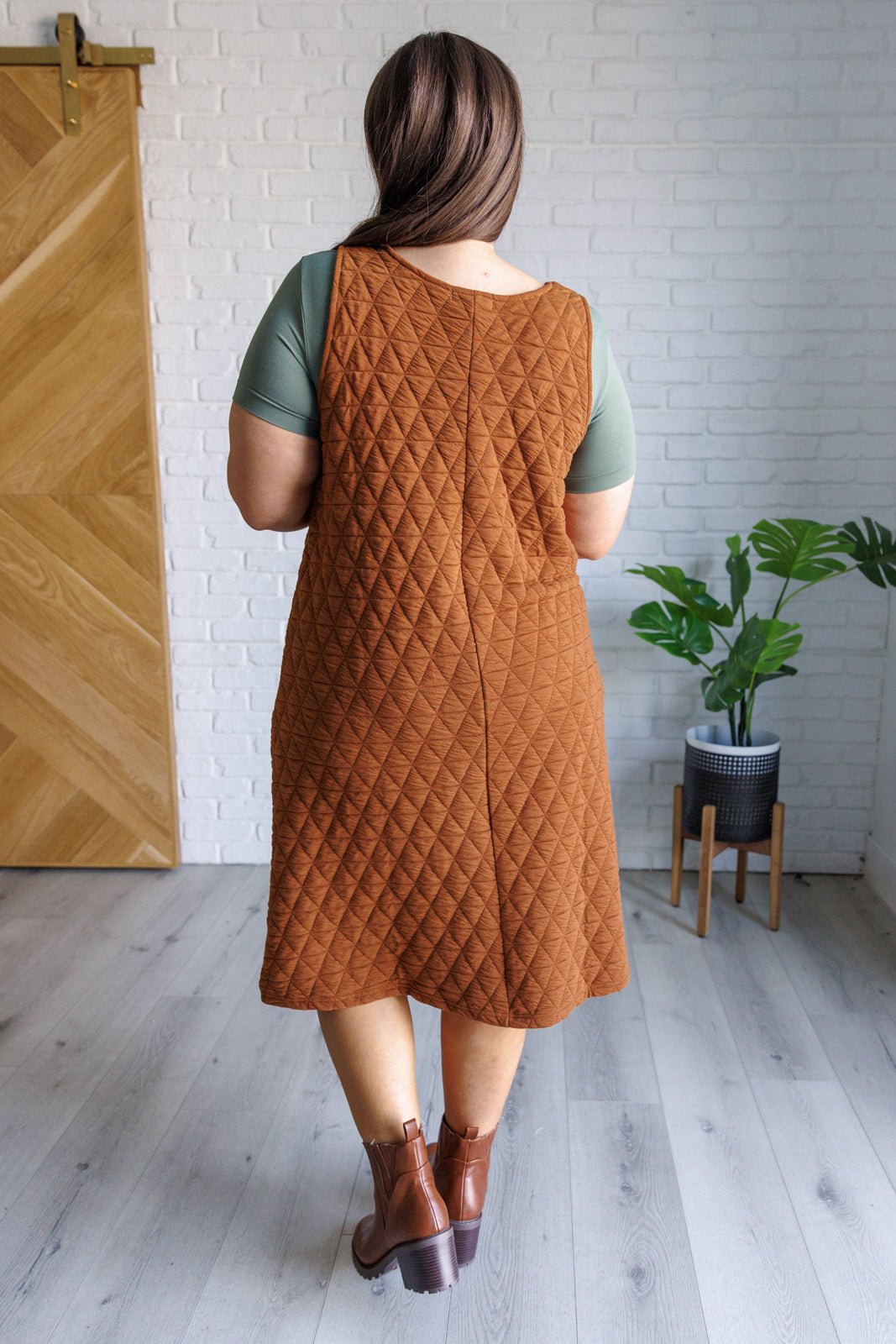 Free Falling Quilted Midi Dress - Loving God