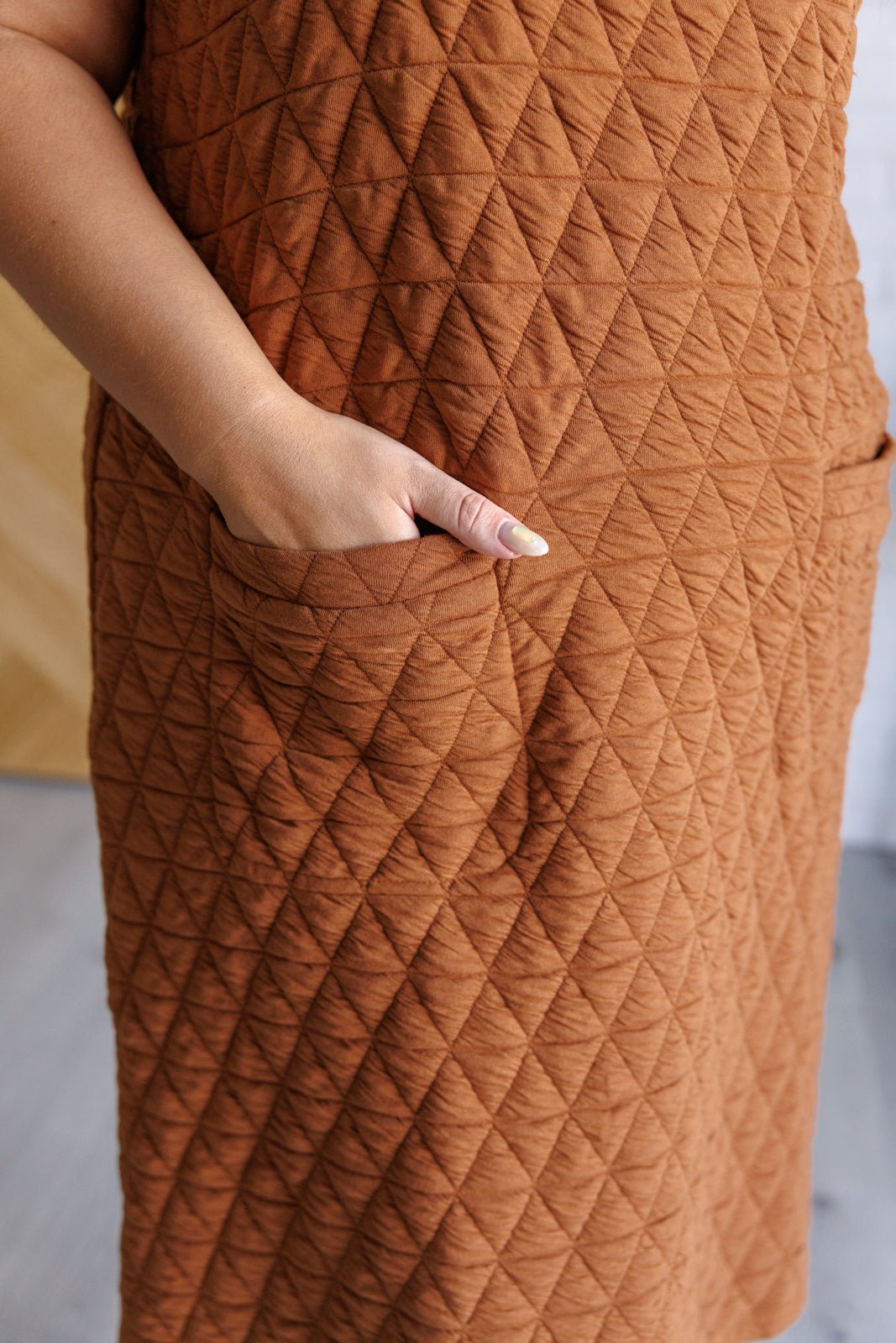 Free Falling Quilted Midi Dress - Loving God
