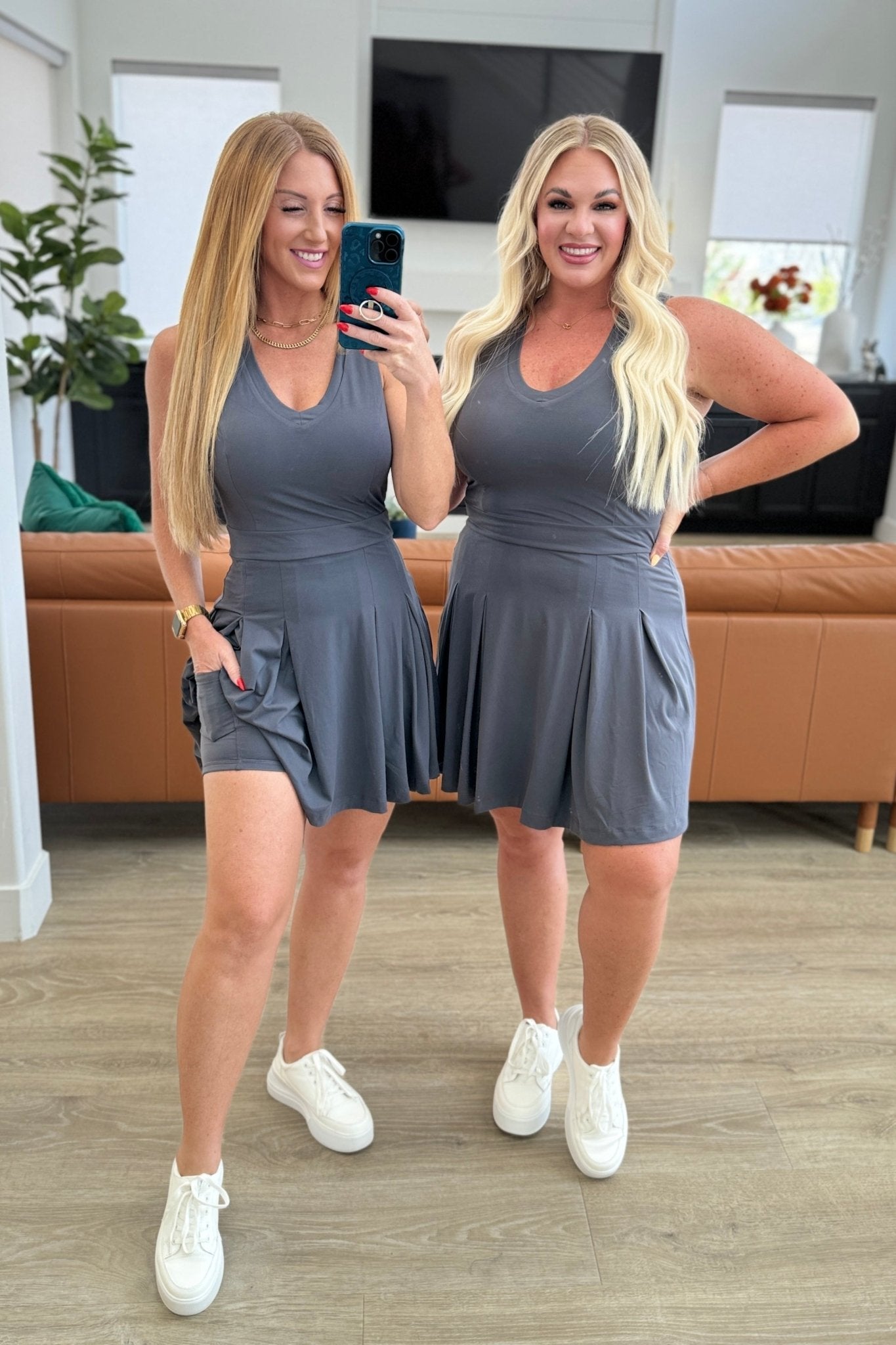 Hop, Skip and a Jump Dress and Shorts Set in Charcoal - Loving God