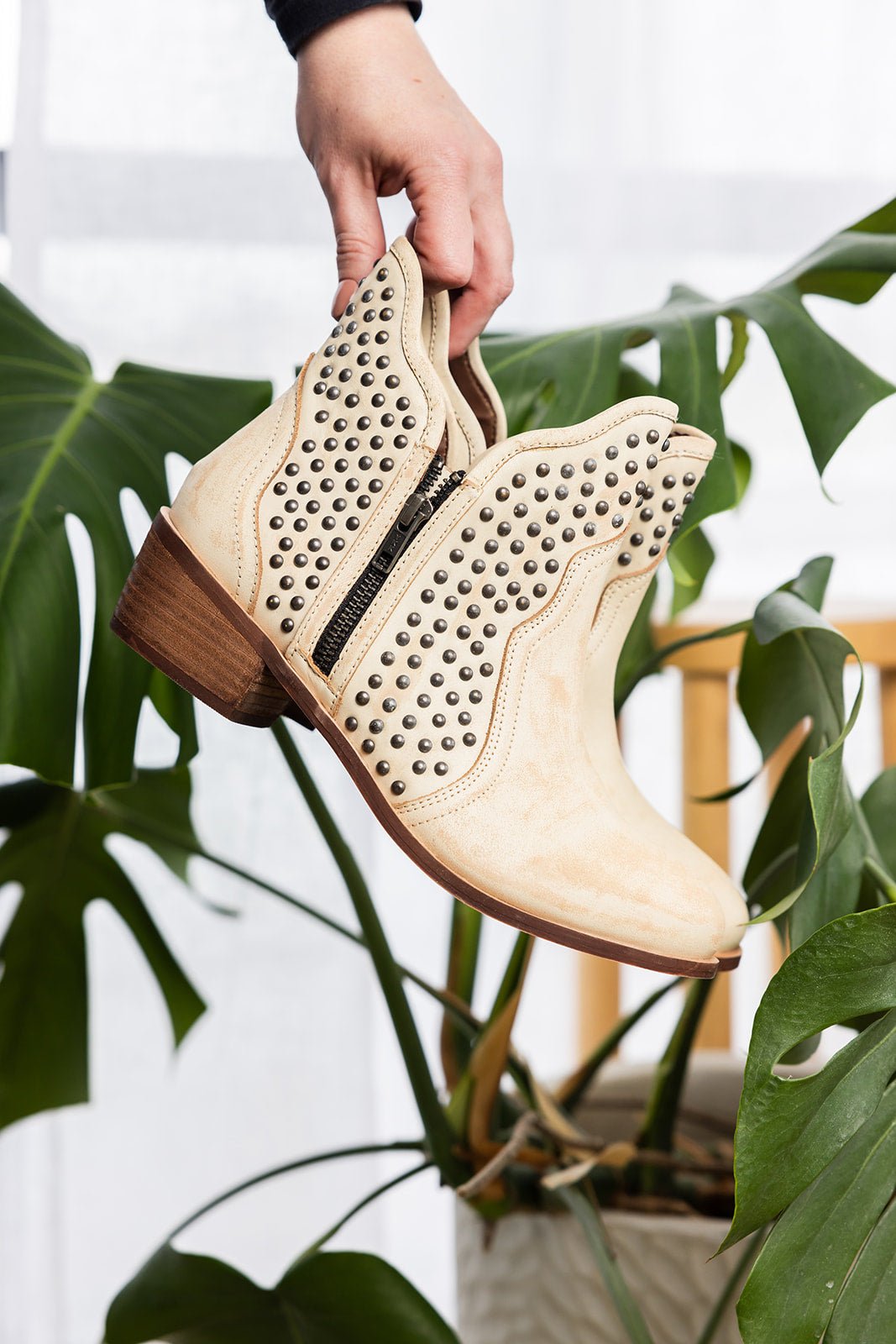 Nailed It Ankle Boot in White - Loving God