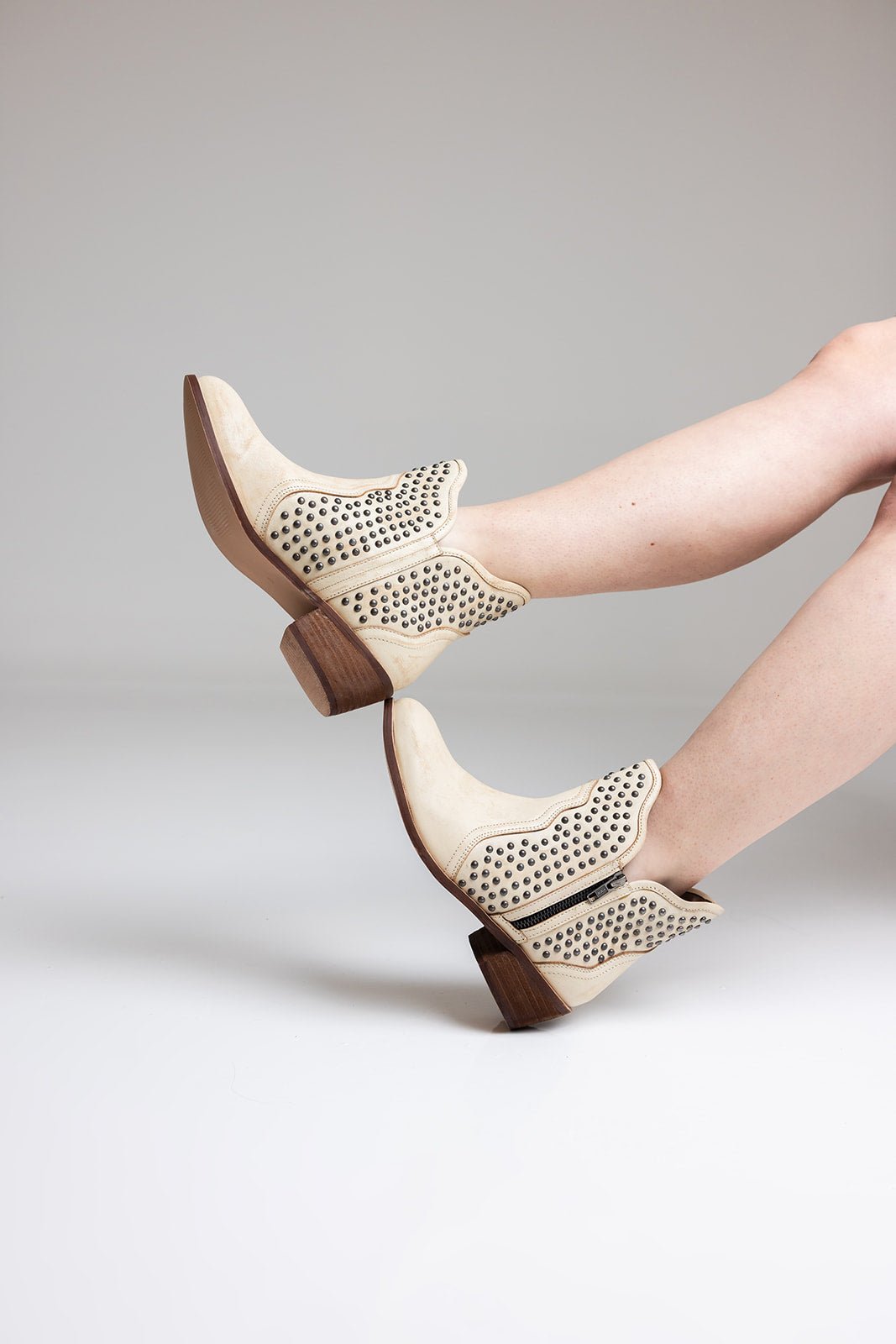 Nailed It Ankle Boot in White - Loving God