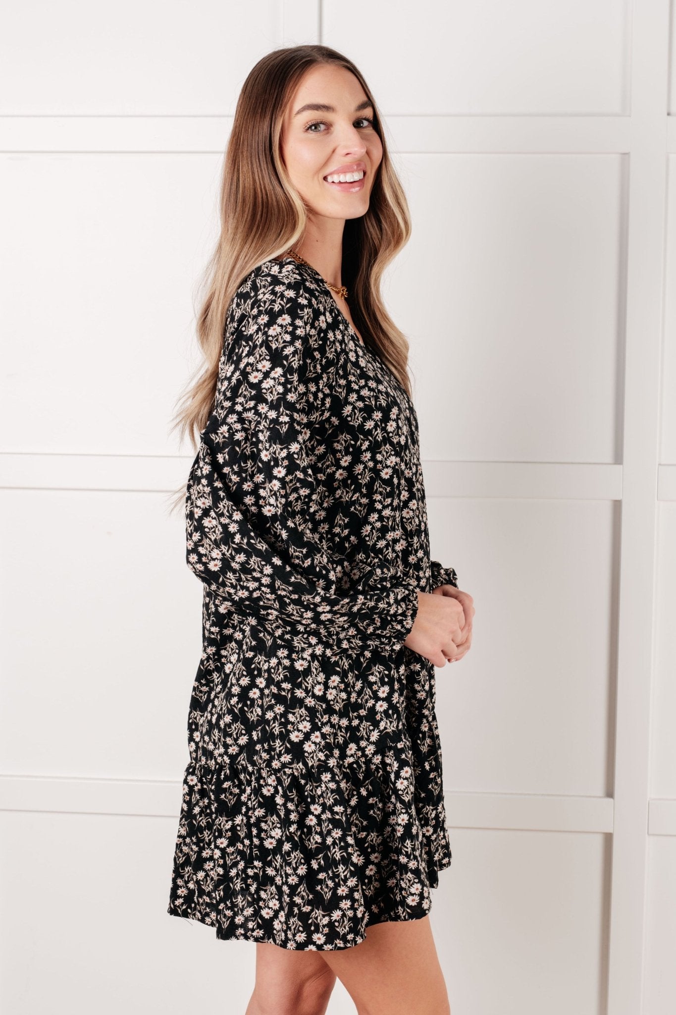 Once Again V - Neck Floral Dress - Loving God