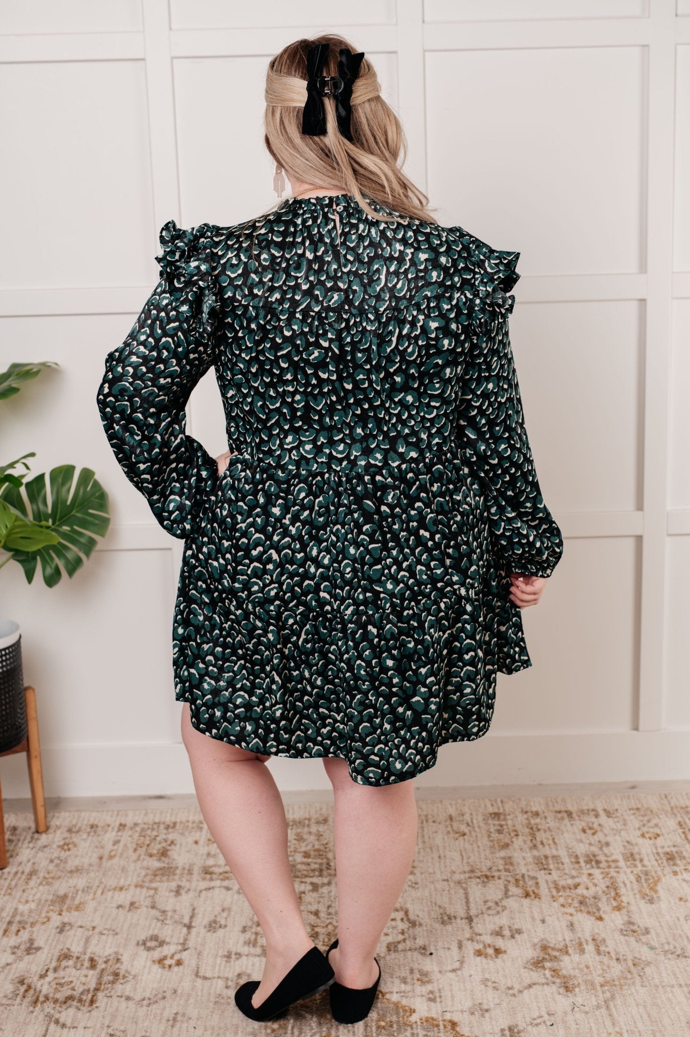 Right As Rain Ruffle Detail Dress - Loving God