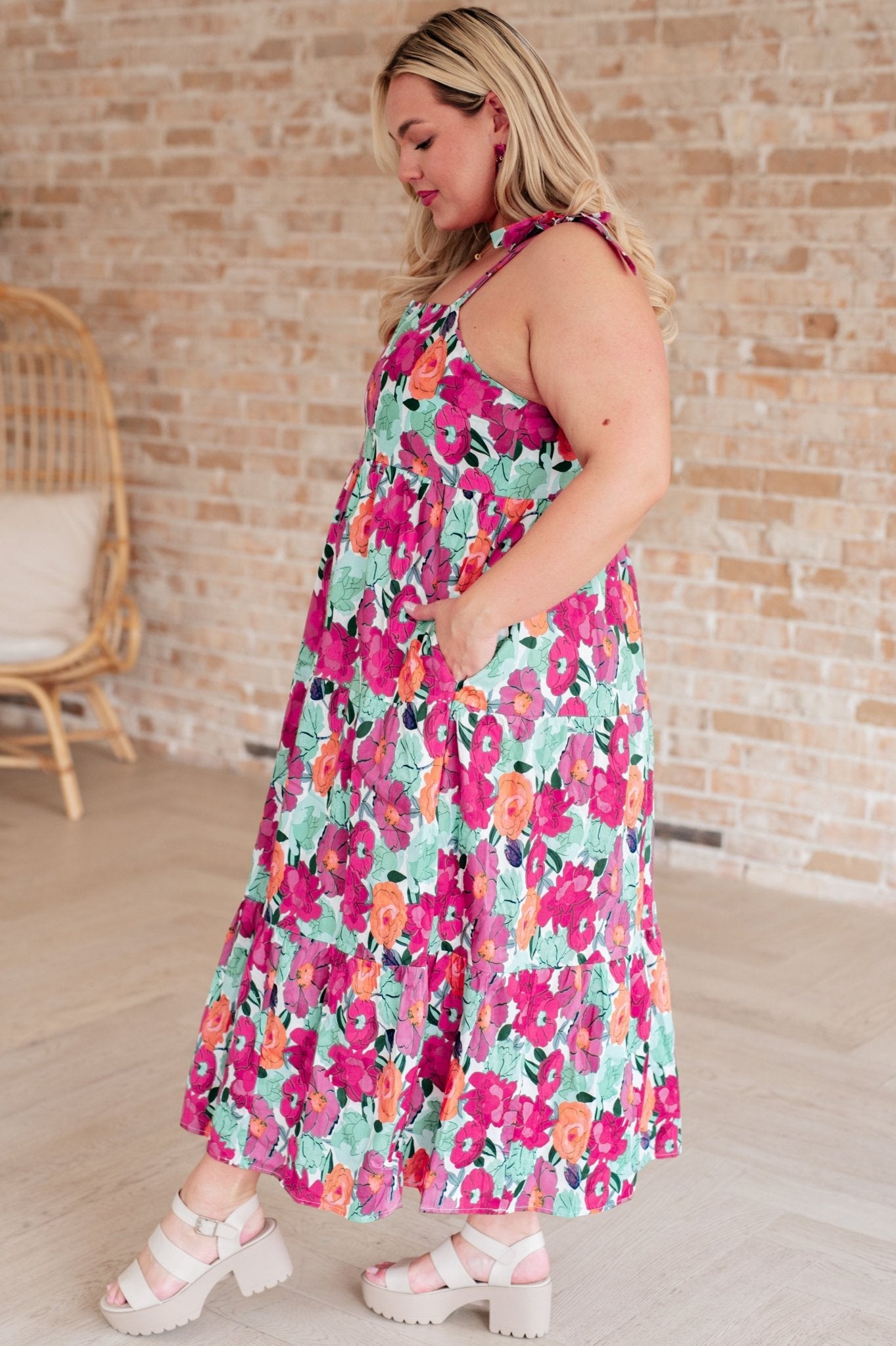 Such a Lover Girl Tiered Dress - Loving God