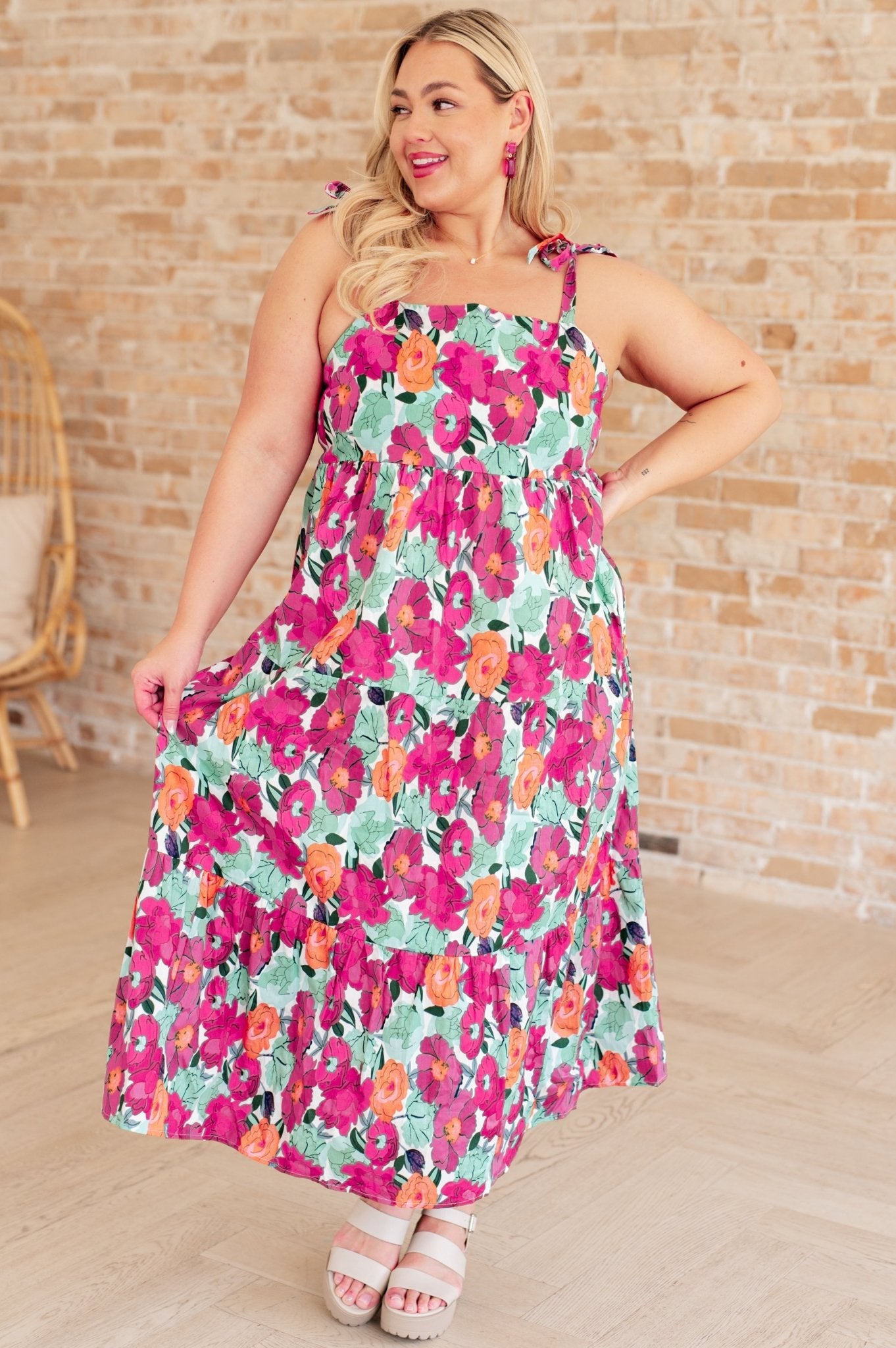 Such a Lover Girl Tiered Dress - Loving God