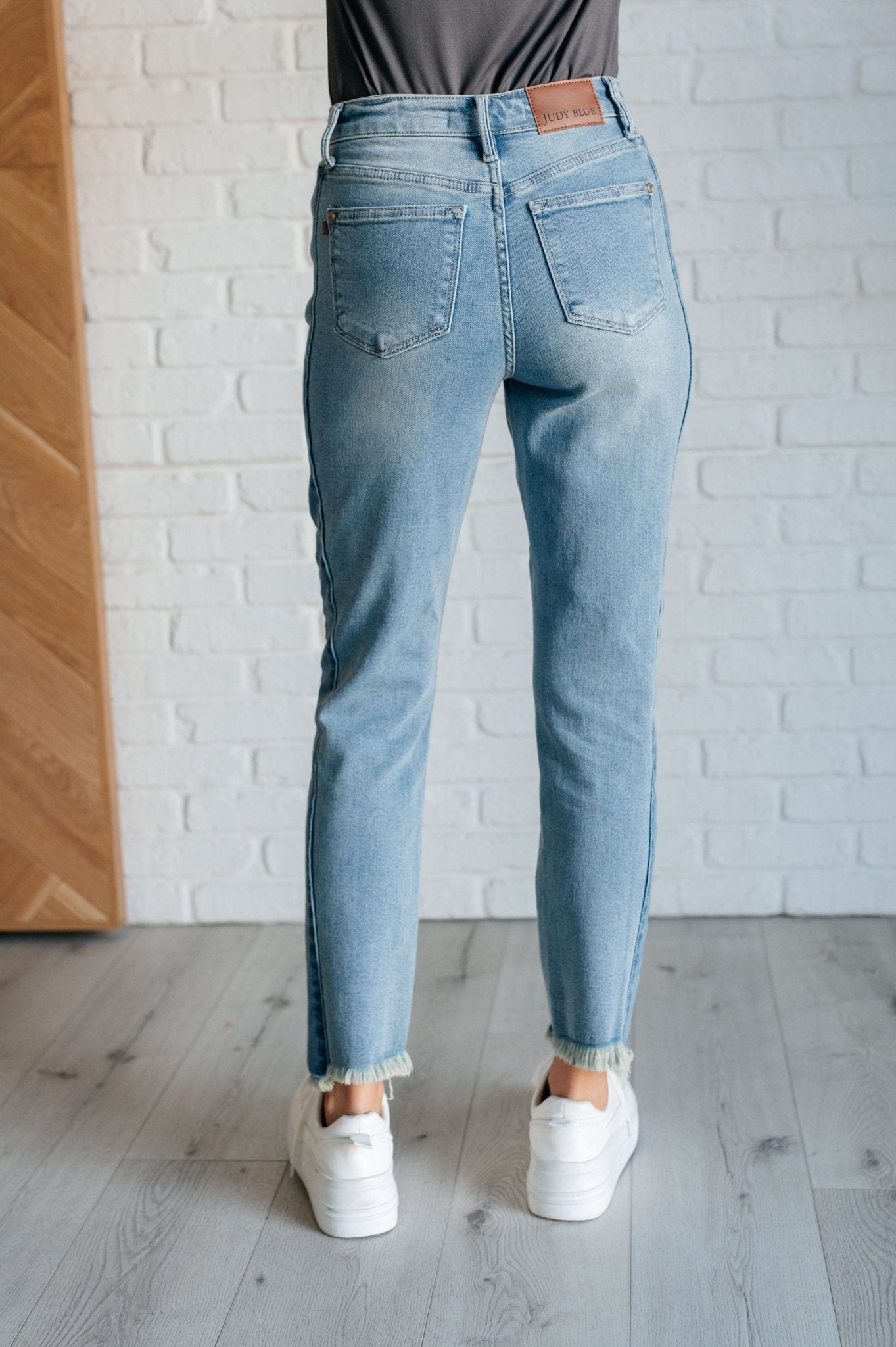 Susan High Rise Side Panel Detail Slim Jeans - Loving God