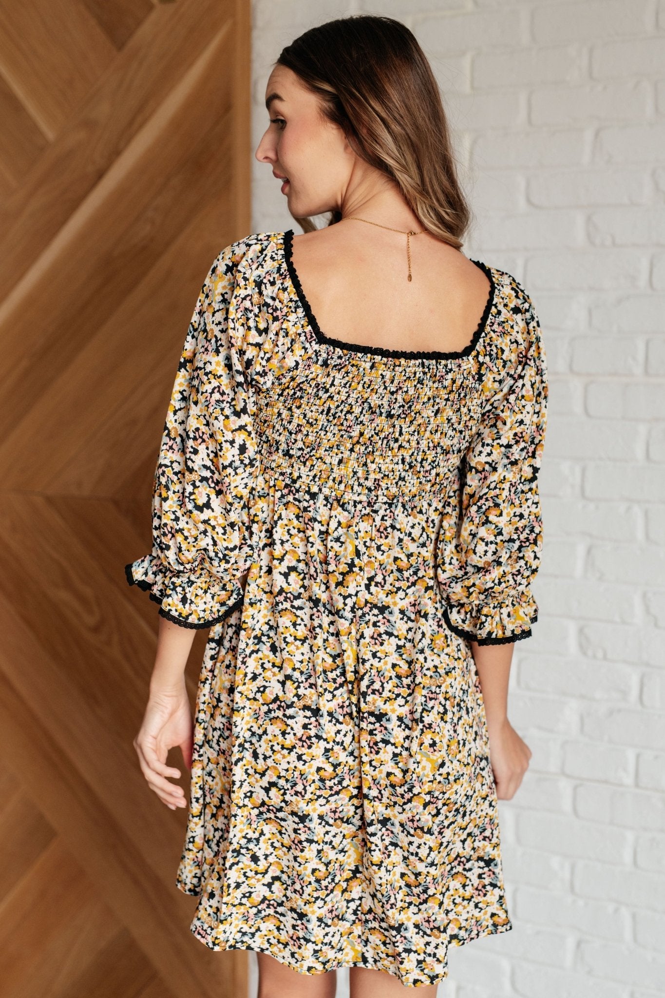 Sweet Solitude Floral Babydoll Dress - Loving God