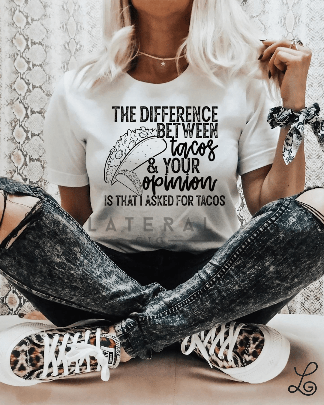 The Difference Between Tacos Graphic Tees - Loving God