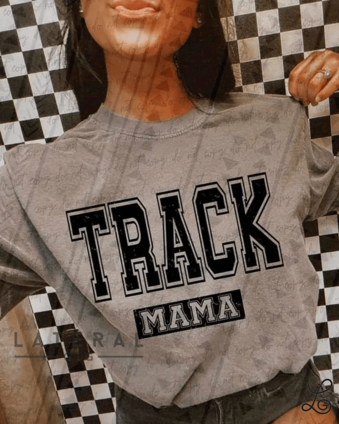 Track Mama Varsity Graphic Tee - Loving God