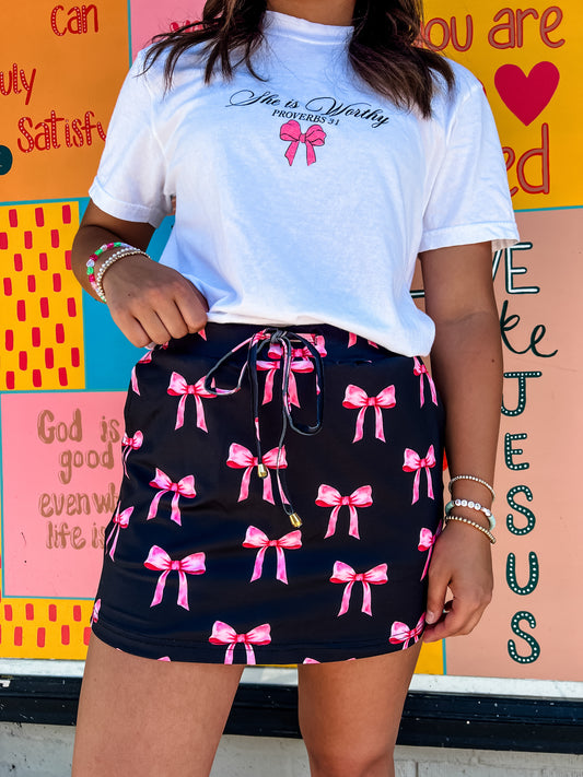 Lateral Gig | Coquette Bow Skort
