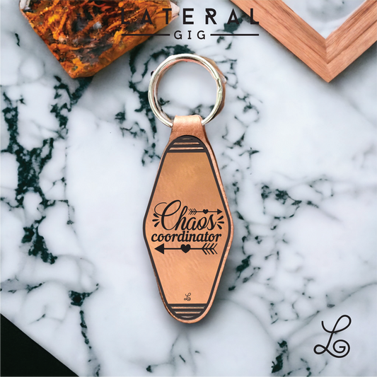 Chaos Coordiator Leather Keychain