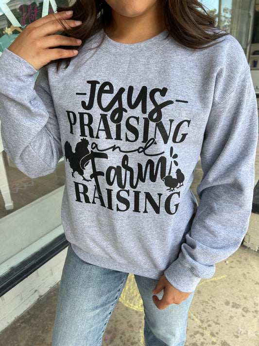 Lateral Gig | Jesus Praising Farm Raising Crewneck