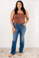 Hannah Mid Rise Thermal Bootcut Jeans - Loving God