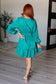Head Held High V - Neck Balloon Sleeve Dress - Loving God