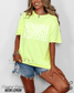 Lateral Gig Sunshine and Iced Coffee Comfort Colors Tshirt Oversized Neon Womenswear Tee Trendy Summer Fashion - Loving God