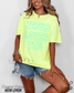 Loving God Jesus Loves You Outline Puff Ink Tshirt Comfort Colors Oversized Womenswear Christian Girl Trendy Apparel - Loving God