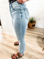 Loving God | Kelsey Medium Wash Distressed Denim Jeans - Loving God