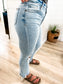 Loving God | Kelsey Medium Wash Distressed Denim Jeans - Loving God