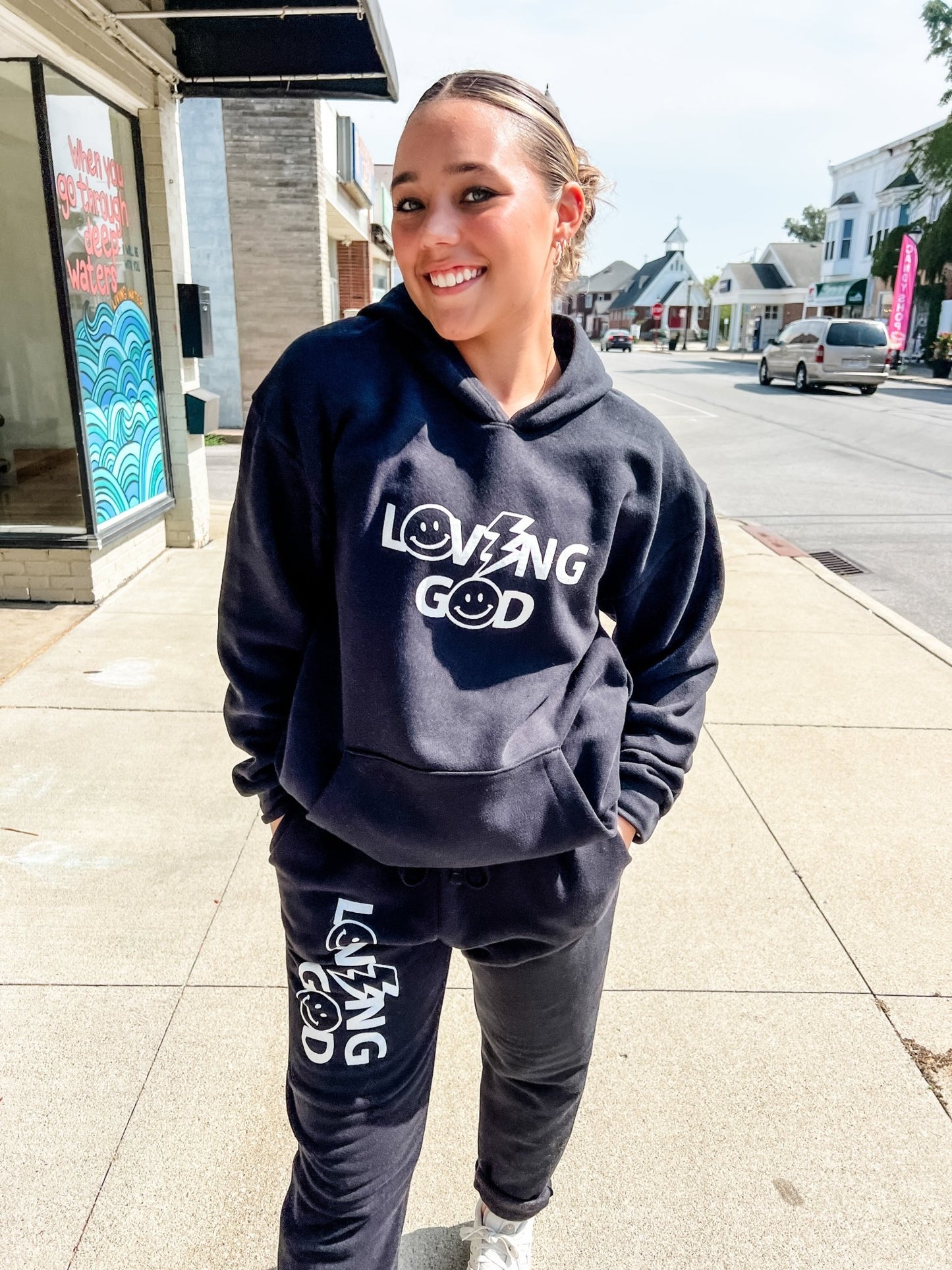 Loving God | Loving God Electric Unisex Sweatshirt - Loving God