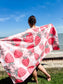 Loving God | Strawberry Quick - dry Beach Towel - Loving God