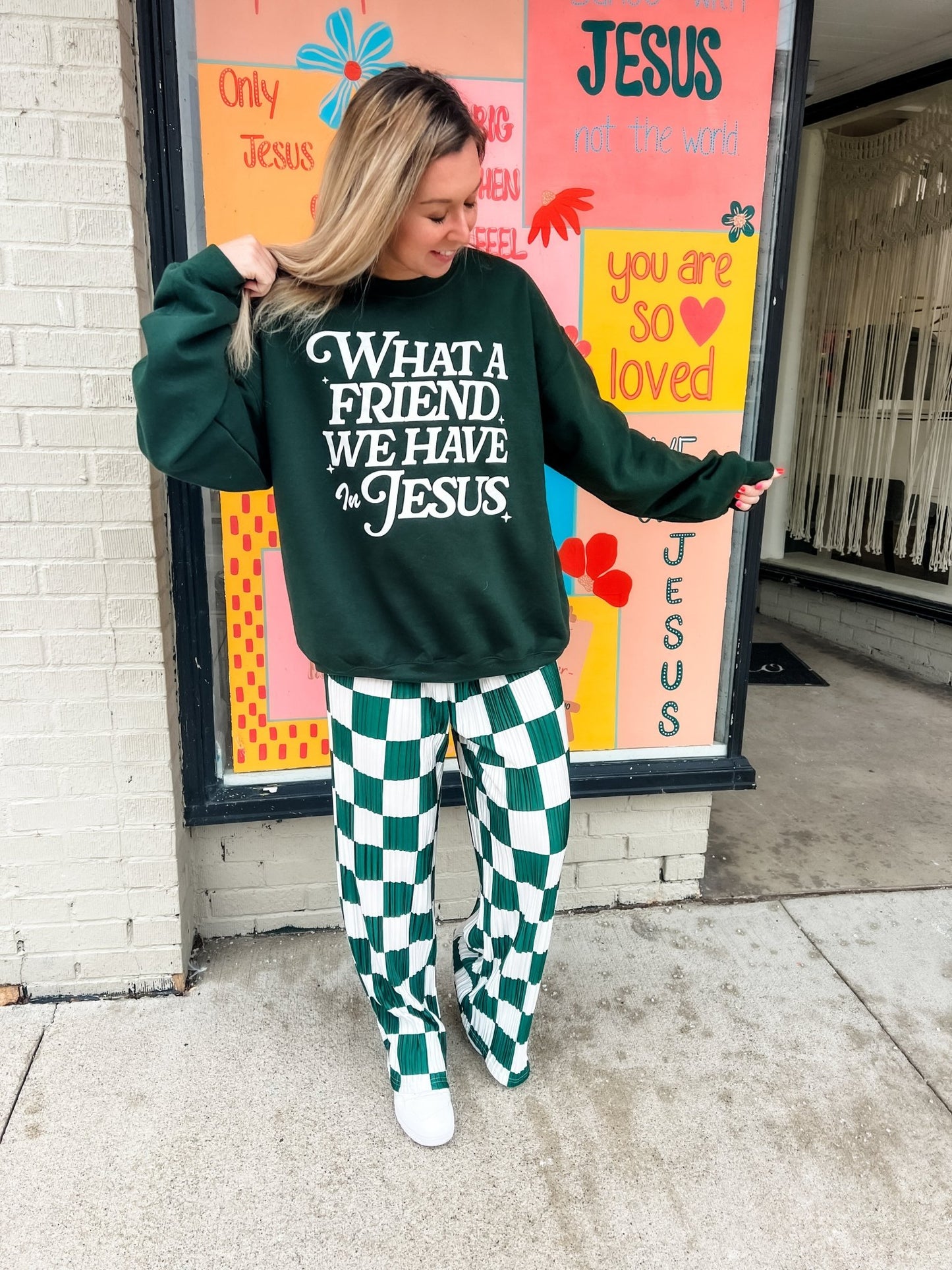 Loving God | What a Friend we have in Jesus Crewneck - Loving God