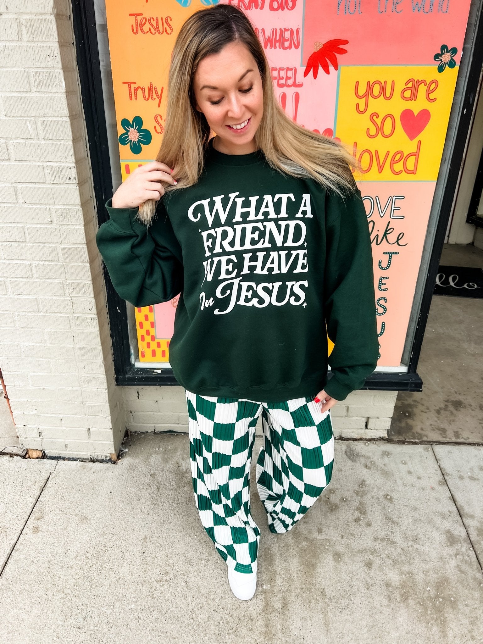 Loving God | What a Friend we have in Jesus Crewneck - Loving God