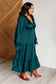 Makes Me Want to Skip Tiered Dress in Hunter Green - Loving God