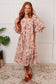 Next to You Balloon Sleeve Floral Dress - Loving God