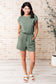 One More Rep Dolman Sleeve Romper - Loving God