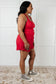 Raising Heart Rate Cutout Runsie In True Red - Loving God