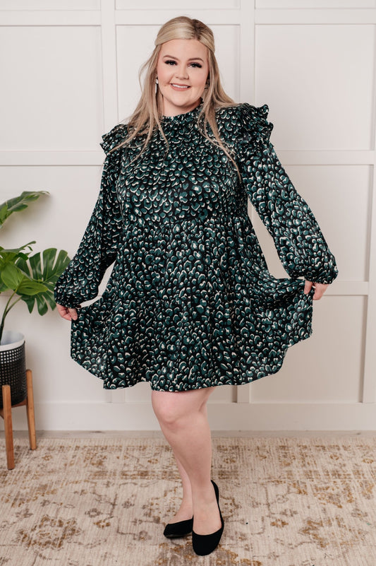 Right As Rain Ruffle Detail Dress - Loving God