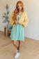 Rodeo Lights Dolman Sleeve Dress in Mint Floral - Loving God