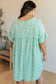 Rodeo Lights Dolman Sleeve Dress in Mint Floral - Loving God