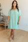 Rodeo Lights Dolman Sleeve Dress in Mint Floral - Loving God