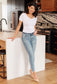 Sherry Mid Rise Release Waistband Detail Skinny - Loving God