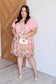 She's Blooming Balloon Sleeve Dress - Loving God