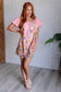 She's Blooming Balloon Sleeve Dress - Loving God