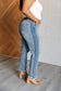 Susan High Rise Side Panel Detail Slim Jeans - Loving God