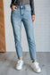 Susan High Rise Side Panel Detail Slim Jeans - Loving God