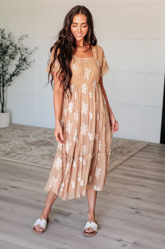 Trusting My Intuition Balloon Sleeve Dress in Camel - Loving God